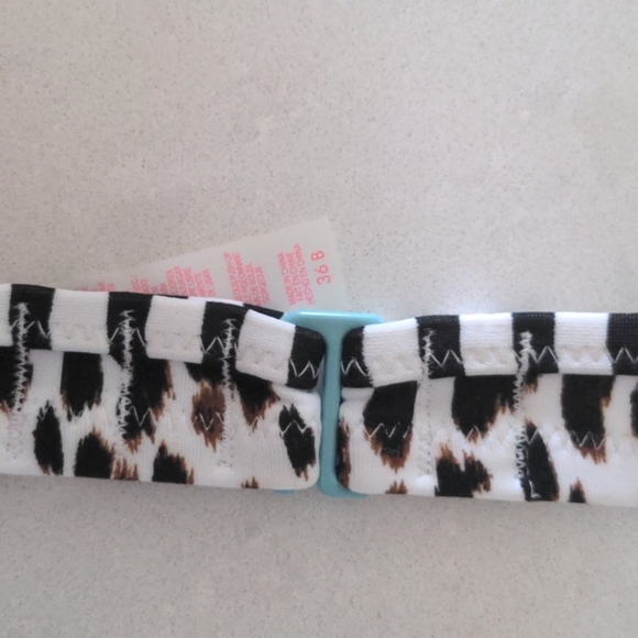 Victoria's Secret White Leopard Swim Top 36B - Picture 4 of 4